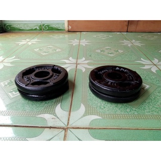4 viên tạ bánh gang đúc 3kg lỗ to
