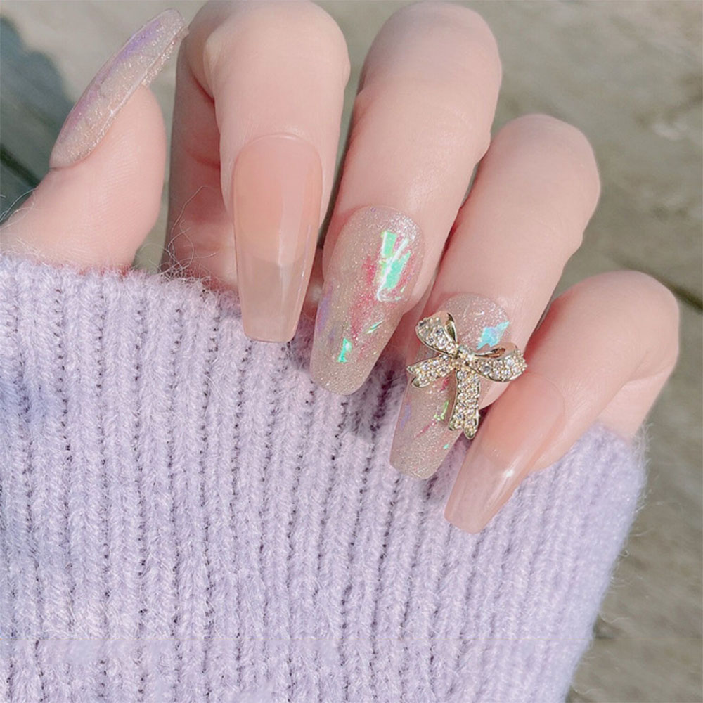 Đá đính 3D trang trí móng tay hình bướm xinh xắn