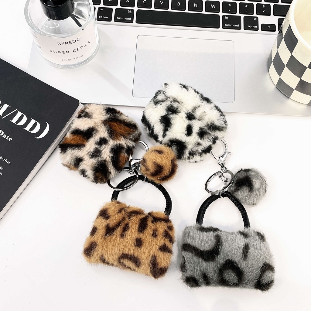 Vỏ Bảo Vệ Hộp Sạc Tai Nghe AirPods3 Gen AirPods3 2021 Họa Tiết Da Báo Bằng Lông Nhung Ốp