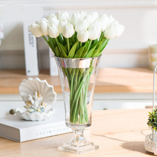 Hoa tulip Giả Bằng PU Wxw666Ps Dùng Trang Trí