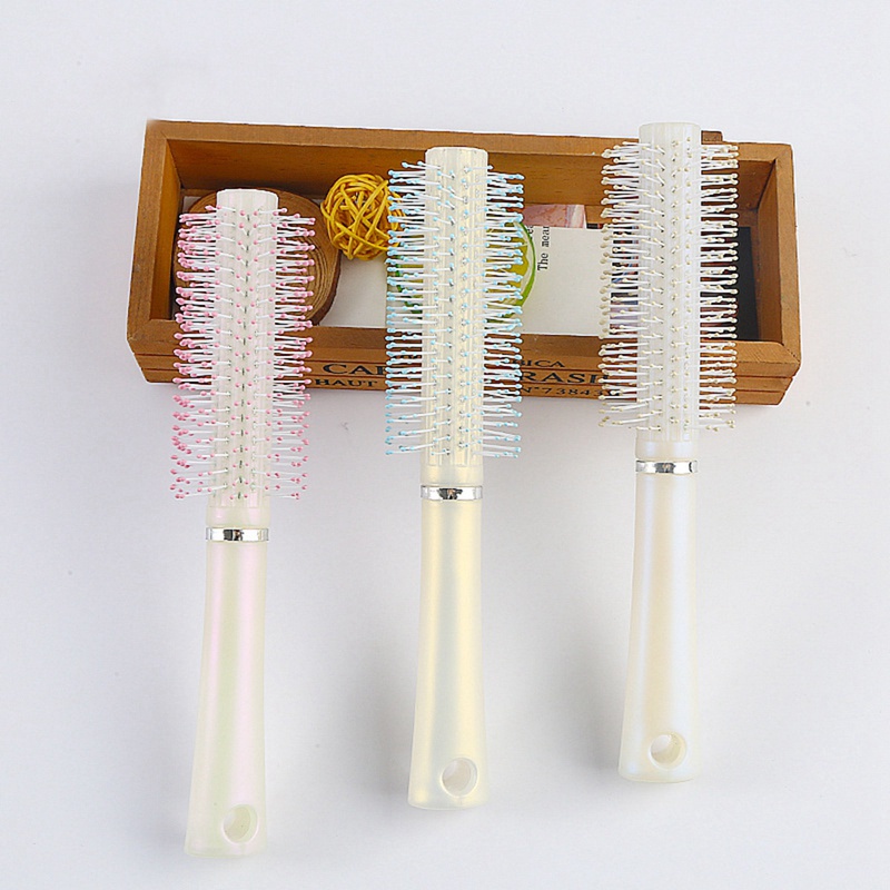 [Hàng mới về] Lược tròn chải tóc bằng nhựa chuyên dụng cho salon