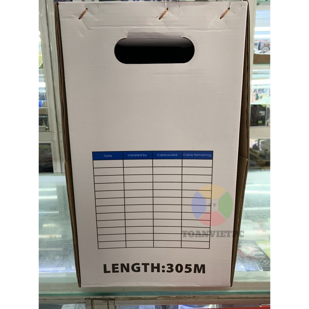 [Bấm Sẵn 2 Đầu] 100m Dây Cáp Mạng Lan Cat6 Bấm Sẵn 2 Đầu