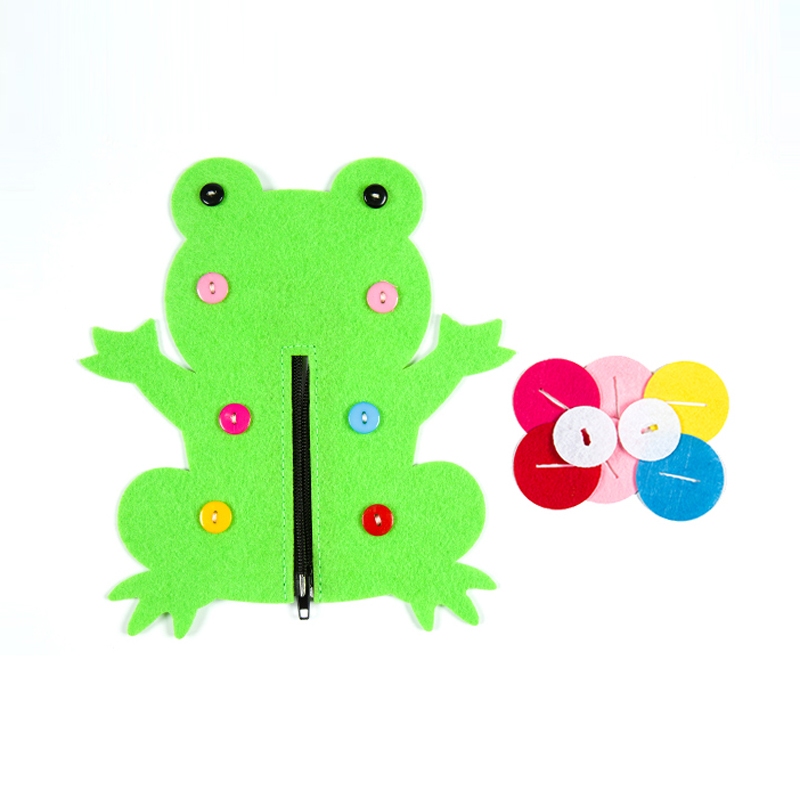 Đồ Chơi Giáo Dục Kỹ Năng Động Cơ Dây Kéo Nút Montessori Cho Trẻ Mẫu Giáo