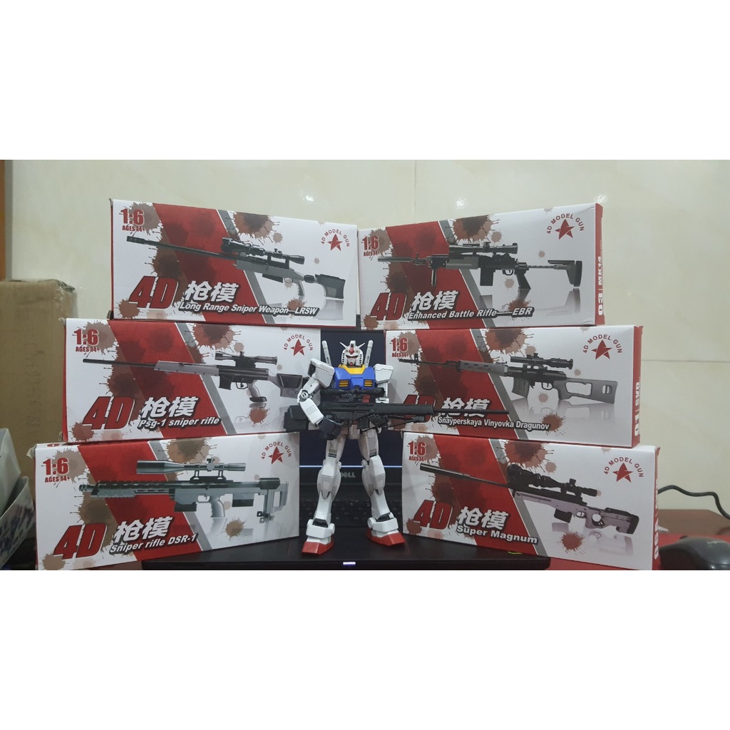 Mô hình tỷ lệ 1:6 Modern Weapon phù hợp cho MG 1/100, Figure 1/6 (4D)