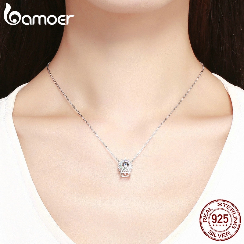 Mặt dây chuyền BAMOER SCC1028 bạc 925 hình vòng đu quay