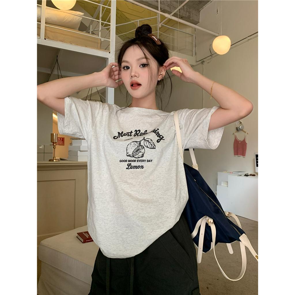 Áo Thun Cổ Tròn Dáng Rộng Phong Cách Mùa Hè Mới 64241