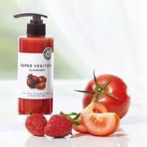 Hàng Hàn- Sữa Rửa Mặt Thải Độc Sủi Bọt Rau Củ Super Vegitoks Cleanser - Màu Đỏ