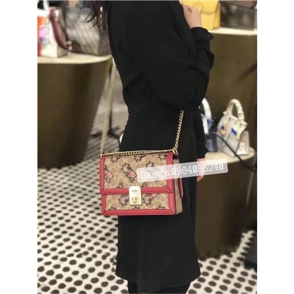 Sẵn - Túi Coach hutton hoạ tiết - authentic