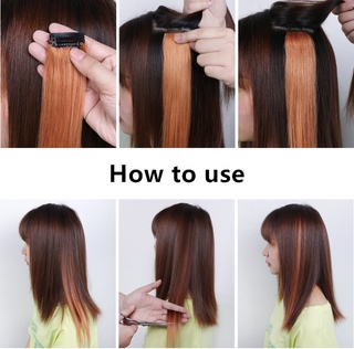 Kẹp tóc giả thẳng dài 50cm