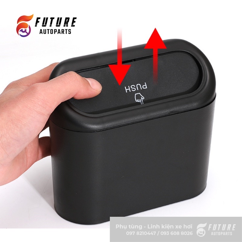 Thùng rác mini, Thùng đựng rác ô tô, Thùng đựng rác mini trên ô tô gắn cửa xe, sau ghế xe hơi tiện dụng