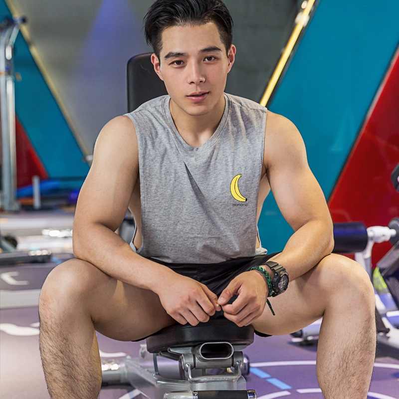 [ GYMEN ] Áo Thun Ba Lỗ Thể Thao Nam Thấm Hút Mồ Hôi Tốt Phong Cách Hàn Quốc Big Size Co Giãn Vải Thoáng Thun Lạnh PE Co Nhanh Khô Cao Cấp Cotton Streetwear In Nhiều Màu Chuẩn Form Chạy Bộ Thể Dục Bóng Rổ