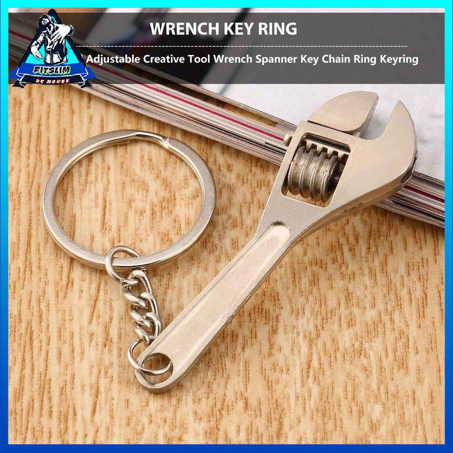 Công cụ sáng tạo có thể điều chỉnh bằng kim loại nhỏ Cờ lê chìa khóa Vòng đeo chìa khóa [8/14]