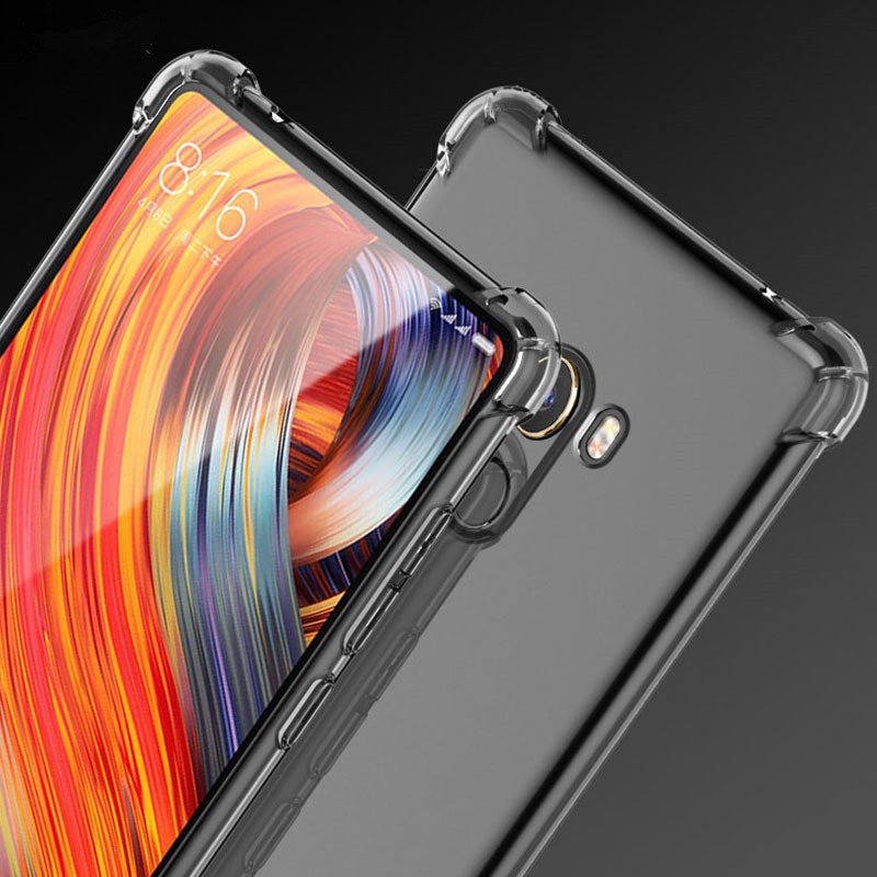 Ốp lưng silicon trong suốt cho Xiaomi Mi Mix 2 Mix2