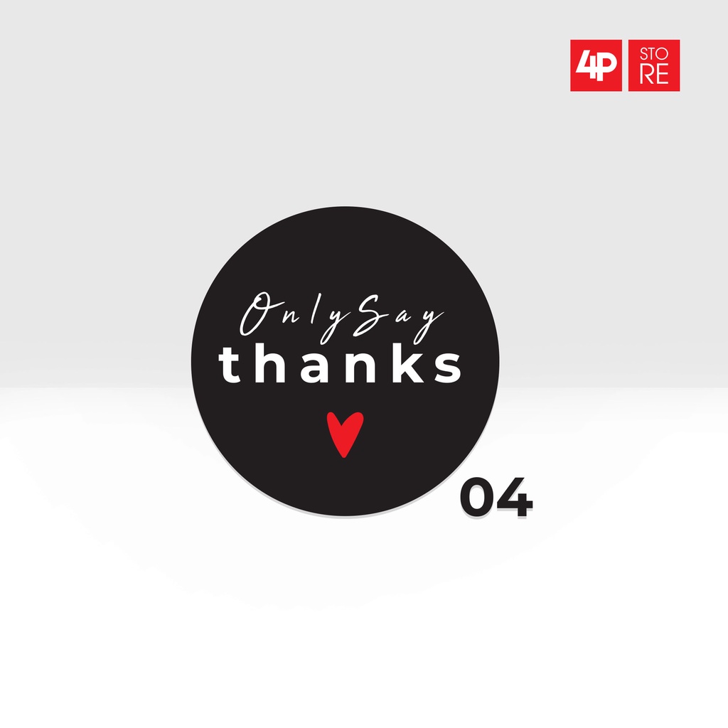50 CÁI DECAL THANK YOU 3CM  - PHONG CÁCH TỐI GIẢN - HỎA TỐC