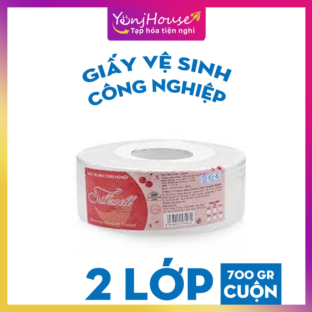 Giấy vệ sinh công nghiệp cuộn lớn Silkwell 700g - YenjHouse