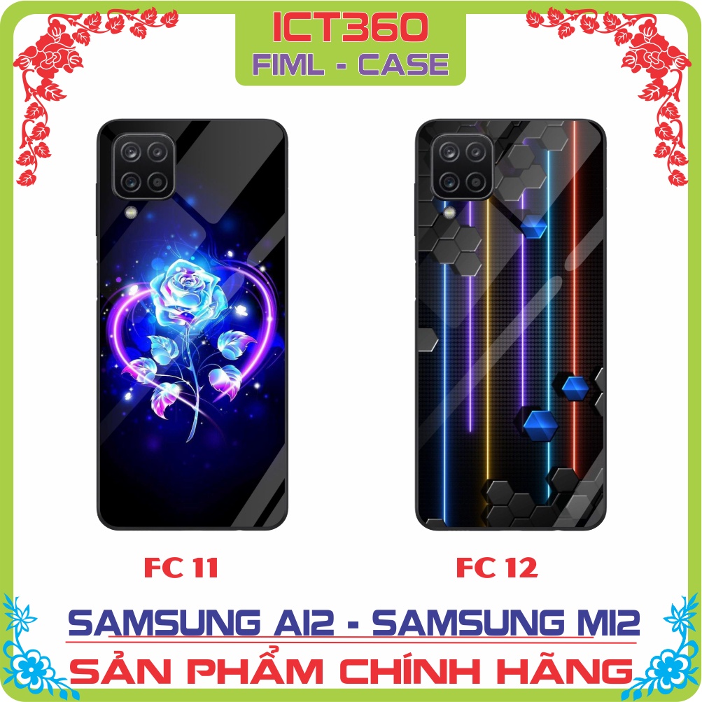 Ốp Lưng Kính Samsung A12, Samsung M12 - Nhận in ảnh theo yêu cầu