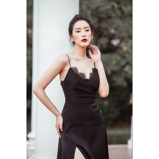 Đầm xòe 2 dây phối ren - 20Again