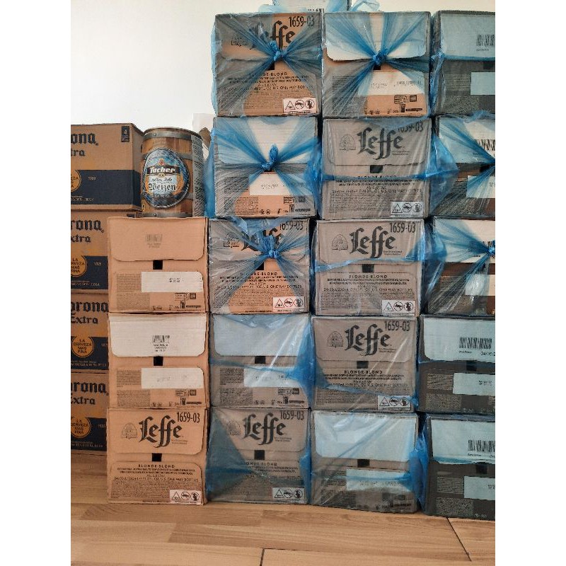 (Date 04/2022) Bia Leffe vàng 6.6%- chai 330ml, thùng 24 chai