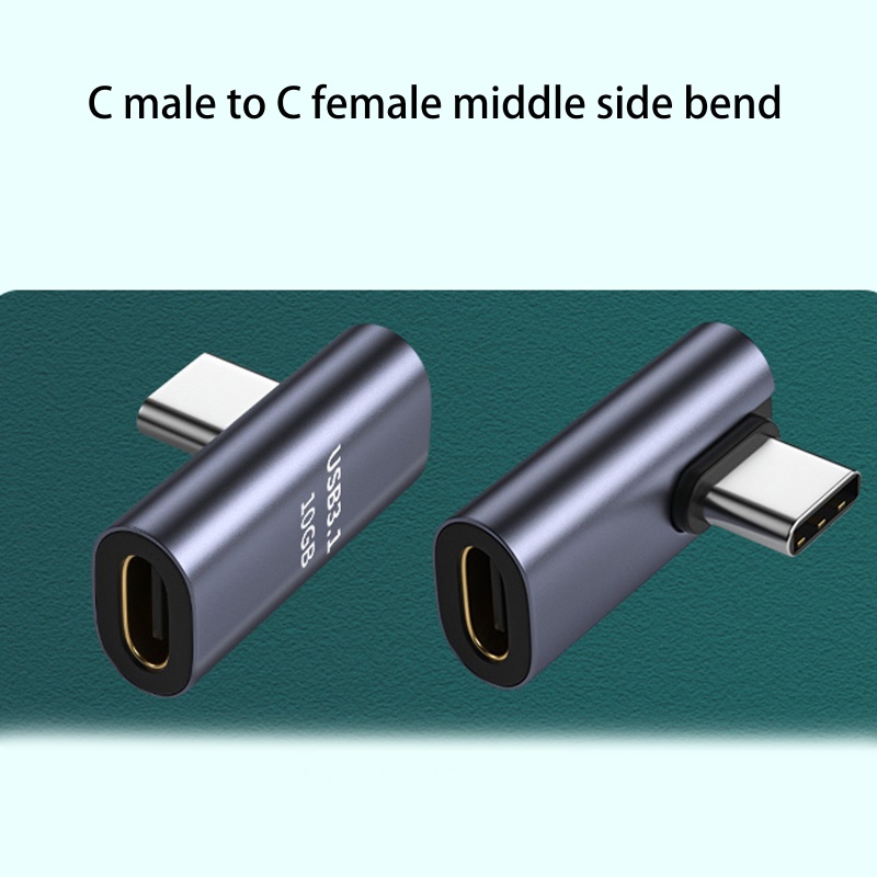 Đầu Chuyển Đổi Phích Cắm Type-c Góc 90 Độ 90 Độ Sang Cổng Type-c Chuyên Dụng Cho Điện Thoại