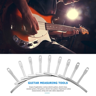 Set 9 Thước Đo Dây Đàn Guitar Điện