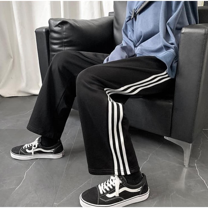 [FREESHIP+ẢNH THẬT] quần thể thao 3 sọc ống rộng Unisex siêu hot | BigBuy360 - bigbuy360.vn