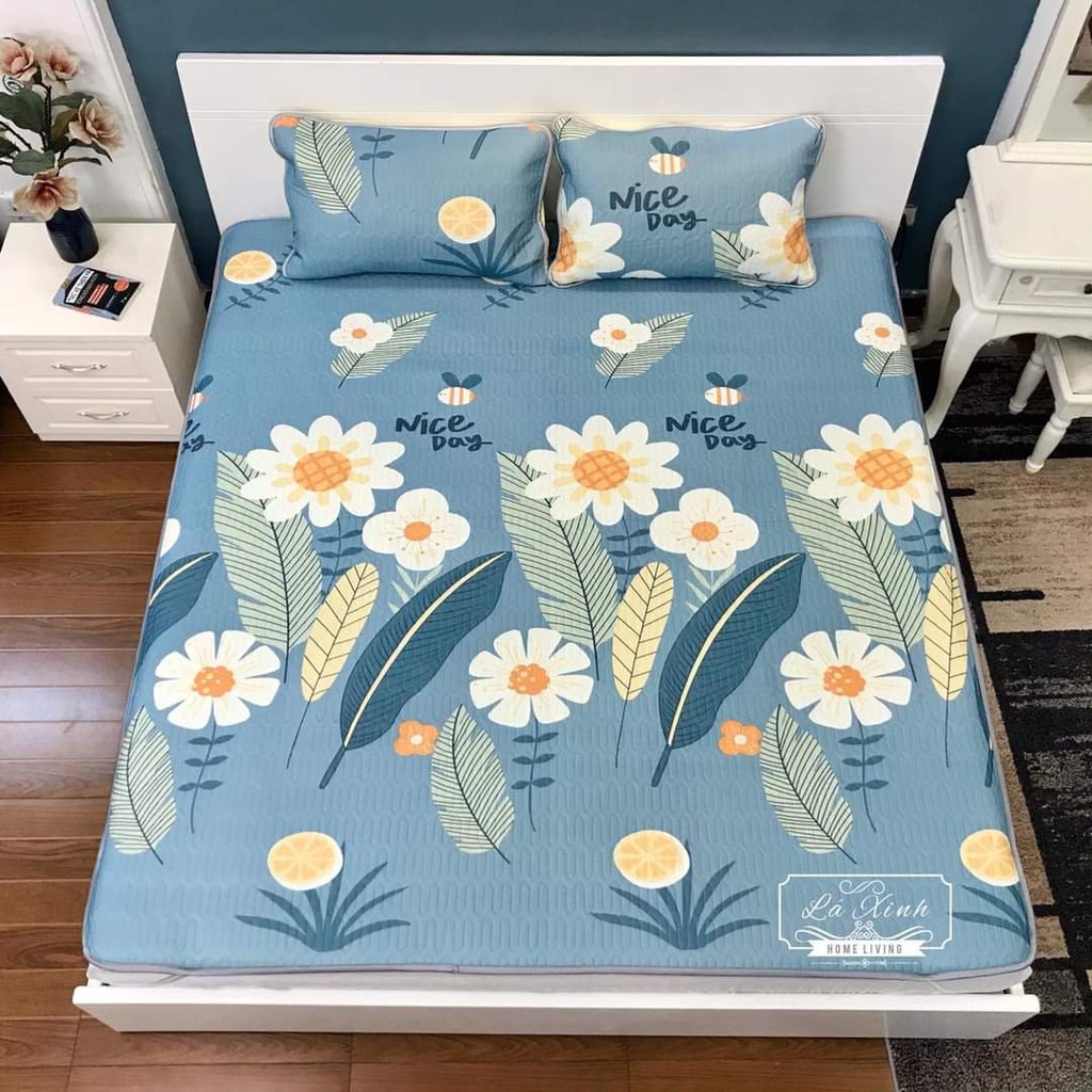 CHIẾU ĐIỀU HÒA CAO SU NON TENCEL THÁI LAN HỌA TIẾT 3D - HÀNG ĐẸP