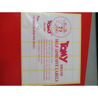 Giấy nhãn dán decal Tomy A5