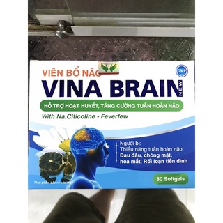 Viên bổ não vina brain new - hỗ trợ hoạt huyết , tăng cường tuần hoàn não