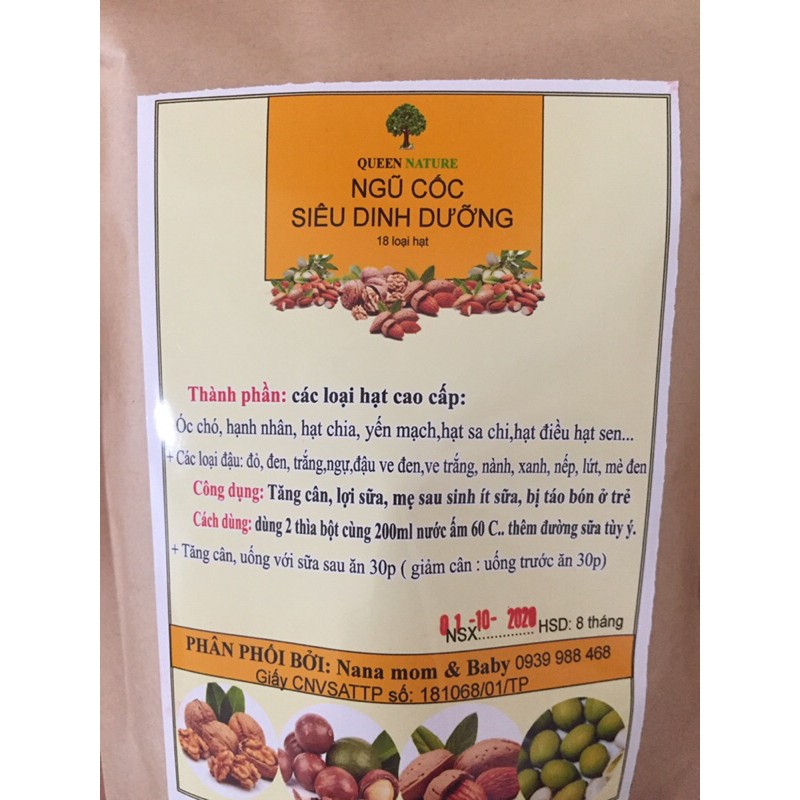 Ngũ cốc dinh dưỡng lợi sữa