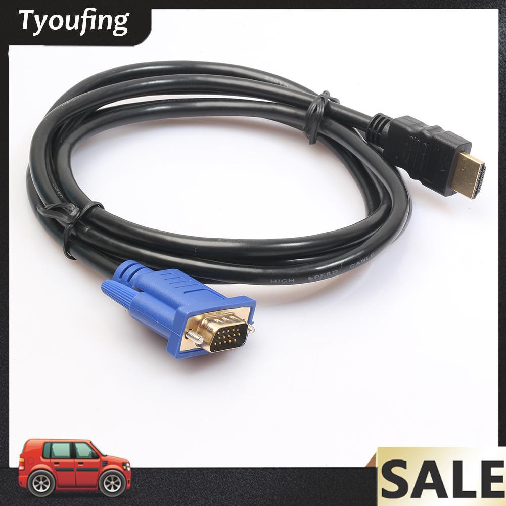 Cáp Chuyển Đổi Hdmi-Compatible Từ Male Sang Vga Hd Male 15pin Adapter 1080p 6ft