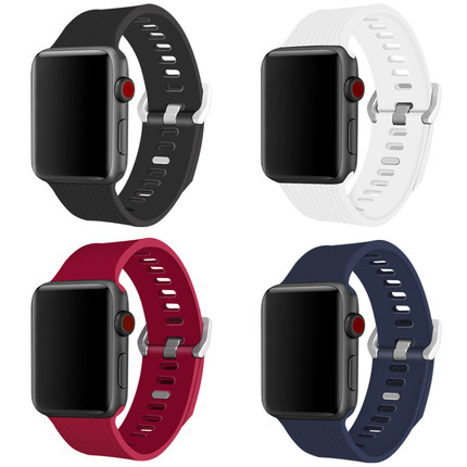 Dây đeo silicon nhiều màu sắc thời trang cho đồng hồ thông minh Apple Watch 38mm 42mm 40mm 44mm Iwatch 6 SE 5 4 3 2 1