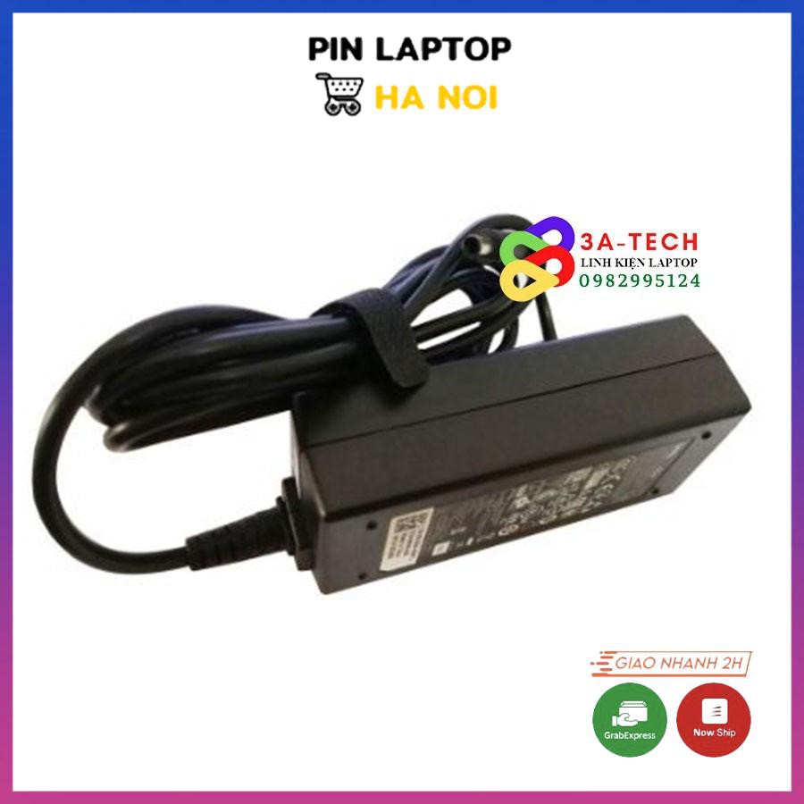 Sạc laptop Dell 19.5v-2,31a chân nhỏ zin, Sạc Dell 45w chân nhỏ ZIN có logo Dell in chìm trên thân sạc