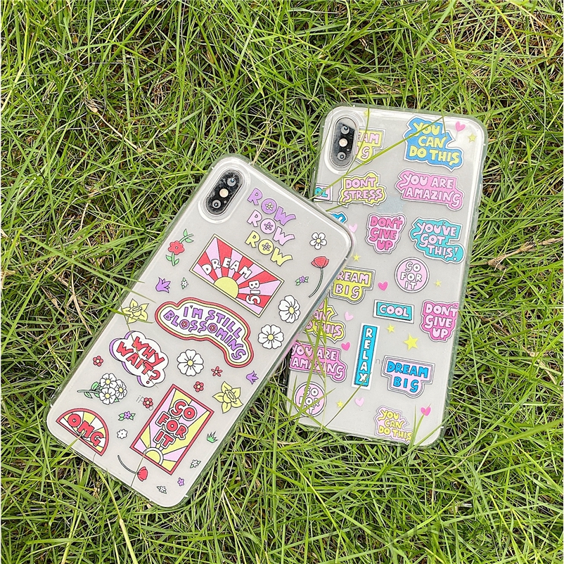 Ốp điện thoại trong suốt in nhãn hiệu độc đáo cho Iphone 6s 6 7 8 Plus 11 Pro Max X XR XSMax | BigBuy360 - bigbuy360.vn