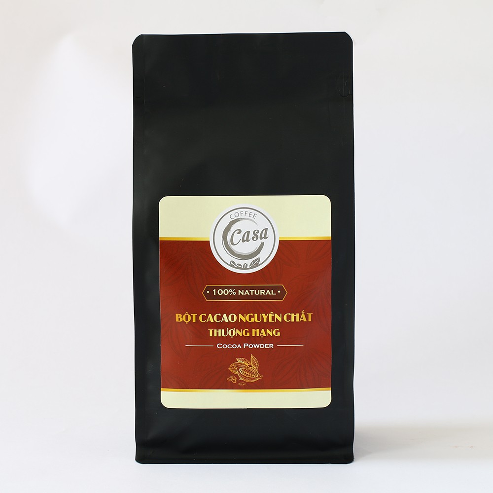 Bột cacao nguyên chất thiên nhiên an toàn sức khoẻ Thượng Hạng 500gr - Casa Coffee