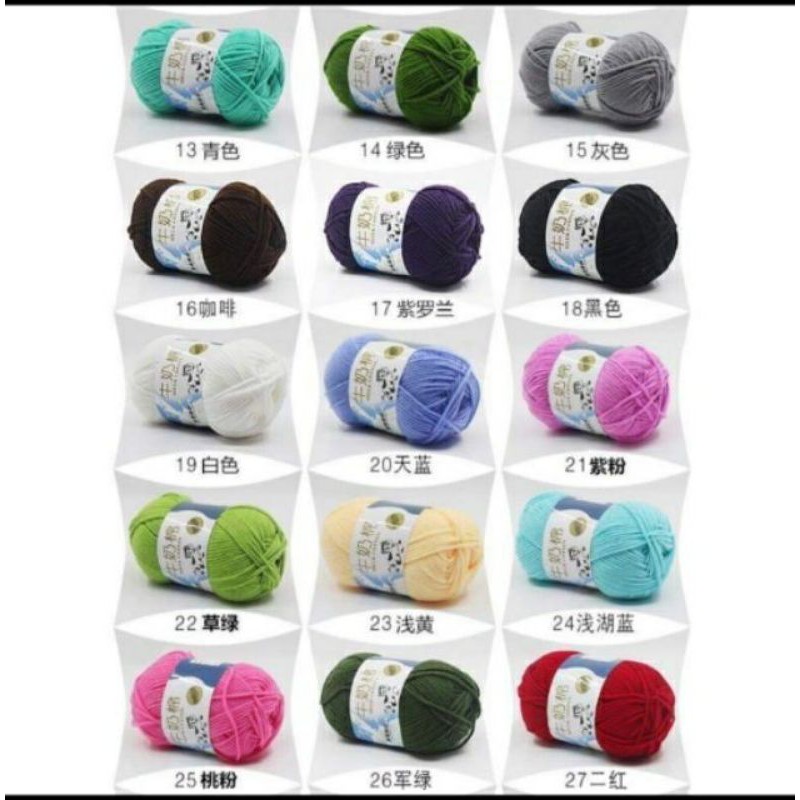 Len milk bò (bảng 21 - 44)