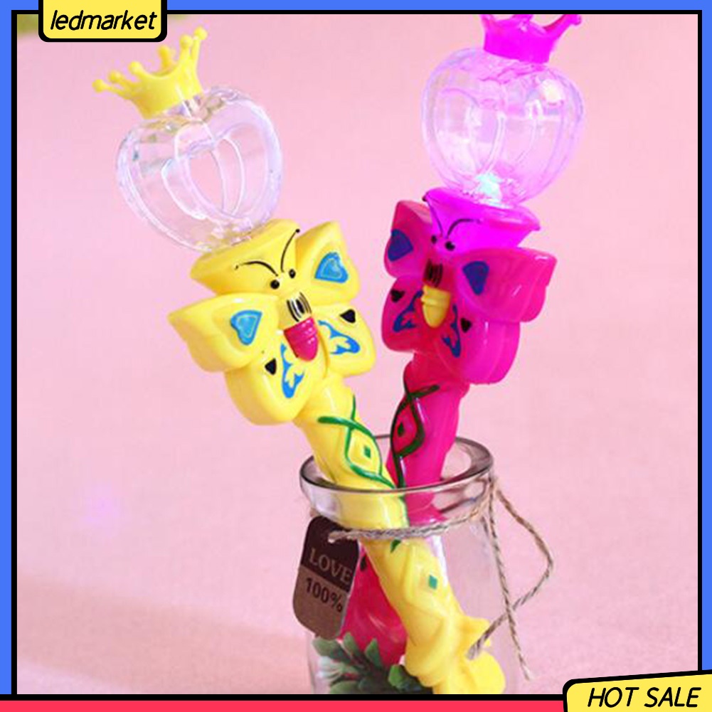 Đồ chơi gậy phép thuật có đèn led kiểu dáng hoạt hình dễ thương cho trẻ em