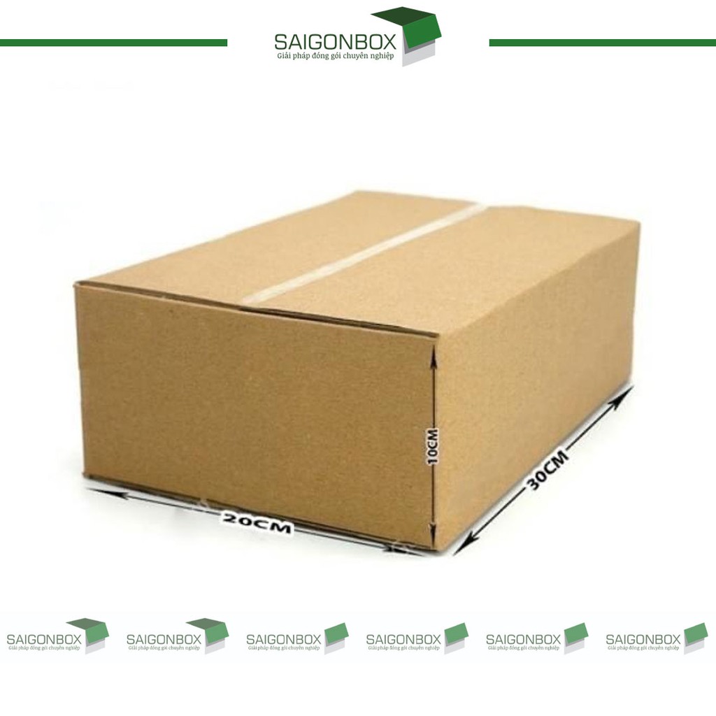 [GIÁ TẬN XƯỞNG] Combo 10 hộp giấy carton size 30x20x10 cm để đóng gói hàng hóa