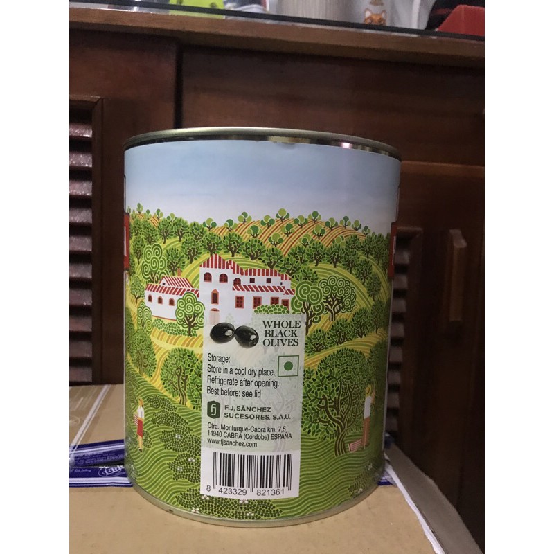 Quả oliu đen nguyên trái có hạt La Pedriza 3kg - Nhập khẩu Tây Ban Nha