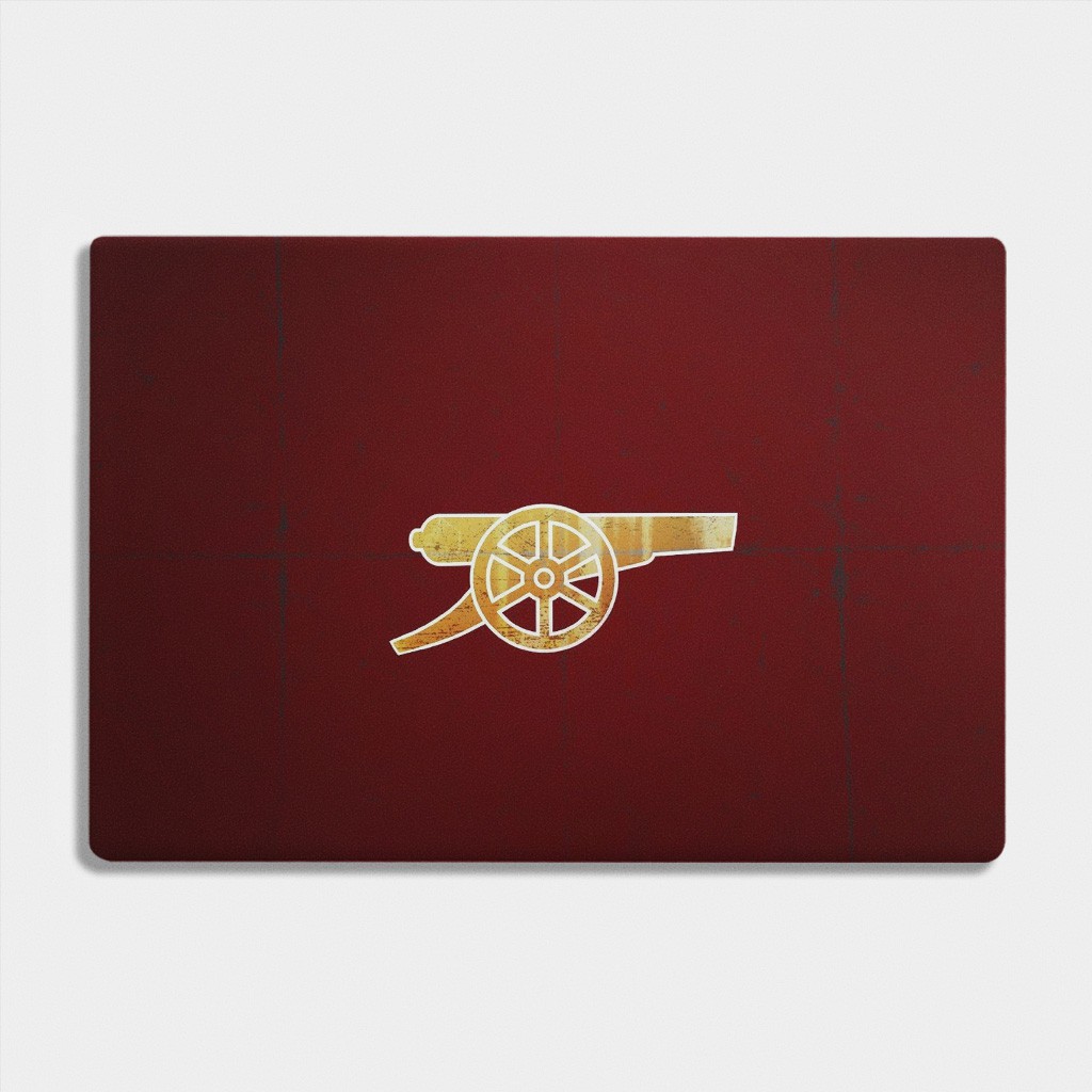 Bộ skin dán laptop mẫu Logo Arsenal / Có mẫu decal dán cho tất cả các hãng máy tính