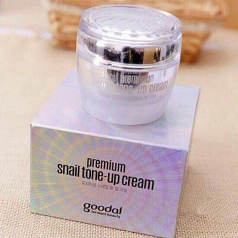 Kem Ốc Sên Hàn Quốc GOODAL, kem Dưỡng Trắng Da Mặt Premium snail tone-up cream 50ml Hàng Chính Hãng.