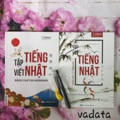 Sách - COMBO Tập Viết Tiếng Nhật Bảng Chữ Cái Hiragana và Katakana TẶNG Kèm Bút Bay Màu