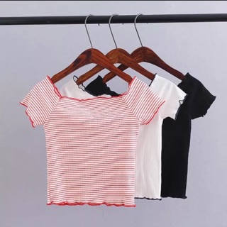 Áo trễ vai zara basic