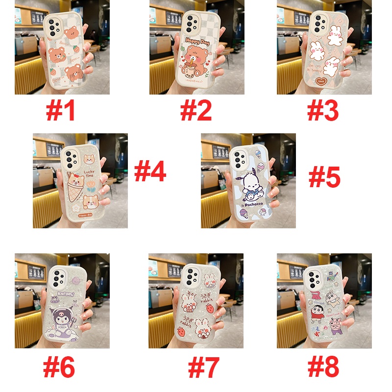 Bear Cartoon Cute Case For Samsung Galaxy A12 5G M12 F12 A12 4G A51 4G M40s A03S A02S A21S A52s 5G A52 4G A52 5G Soft Protective Phone Cover