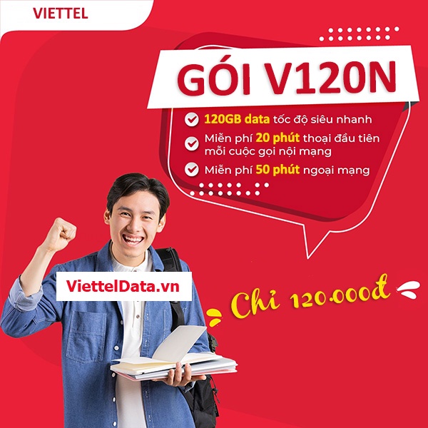 Sim 4G Viettel V90( V120N)ngày 4GB/ngày Gọi Miễn Phí Viettel - Tặng 50p Gọi Ngoại Mạng, Max băng thông,sim có Ipv4,Ipv6