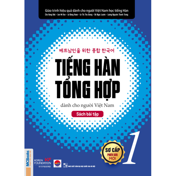 Sách - Tiếng Hàn tổng hợp dành cho người Việt Nam - sách bài tập sơ cấp 1
