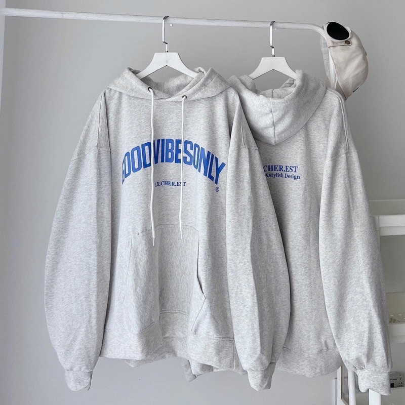 Áo Hoodie Local Brand Form Rộng Unisex GOODVIBES -pqk boutique