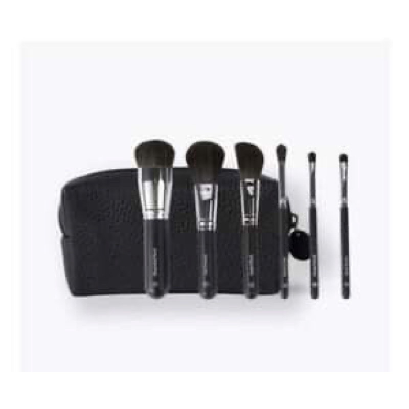 Bộ cọ trang điểm cá nhân mini Essentials - 6 Piece Travel Brush Set with Case