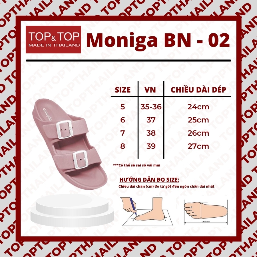 Giày xăng đan nữ Thái Lan chất liệu E.V.A Siêu Bền MONOBO Moniga BN - 02 Chống nước cao cấp