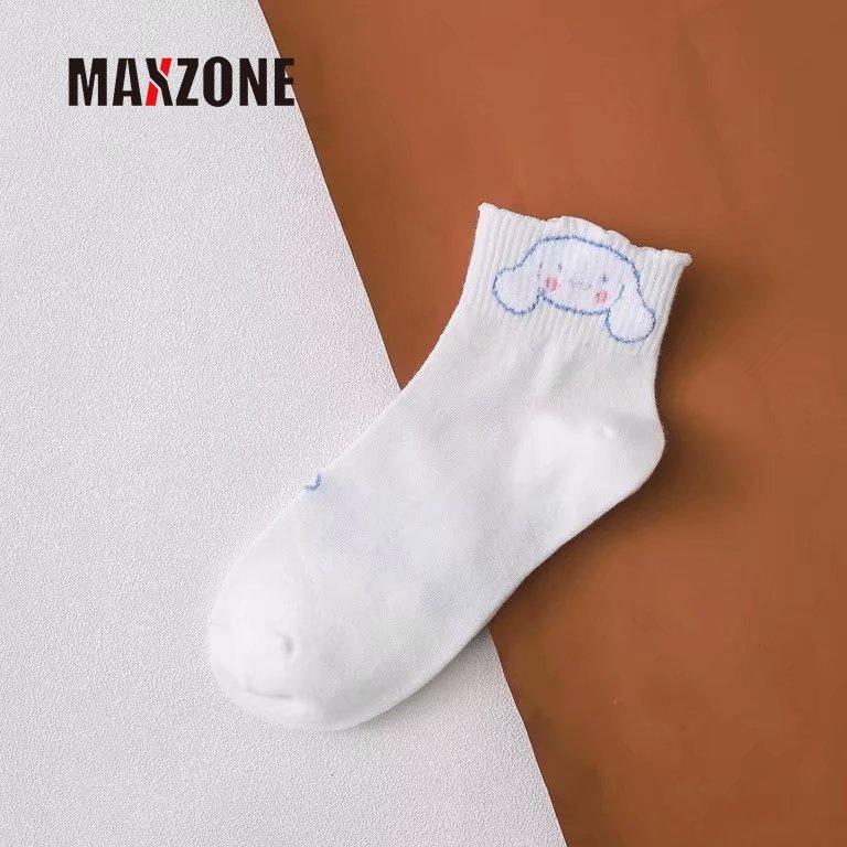 Maxzone Vớ Cotton Thoáng Khí Hình Cinnamoroll Pudding Dog Hello Kittys Sanrio Hoạt Hình Dễ Thương Làm Quà Tặng Cho Bé Gái