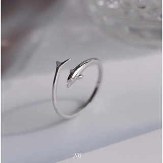 Nhẫn Cá Heo Bạc Ta 💍Freeship💍
